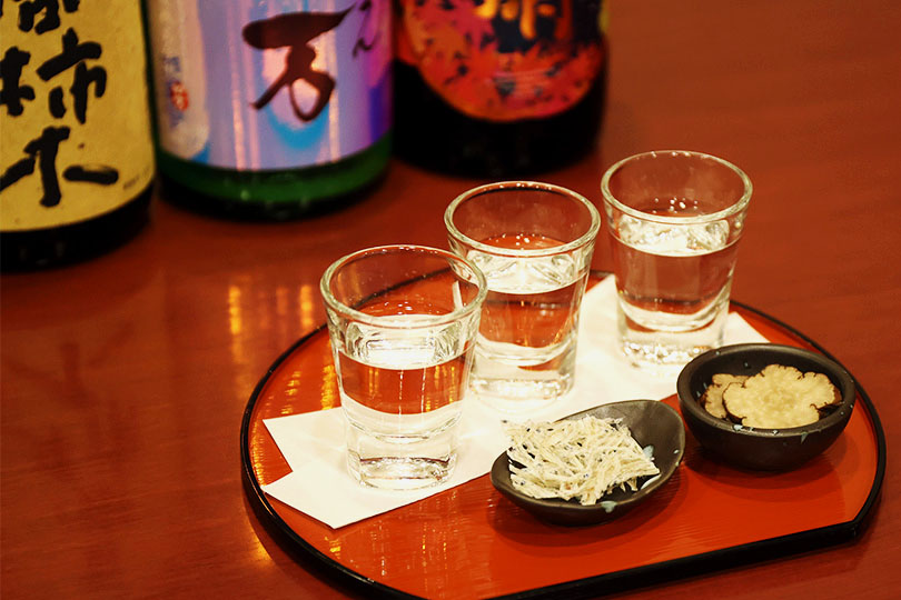 三種飲み比べの写真